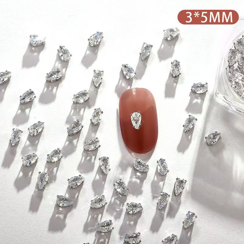 Intetr celebrity dopamine popular versatile paw zirconnium AAA zircon nail drill bursts with ultra-sparkling zircon genuine hand stitching