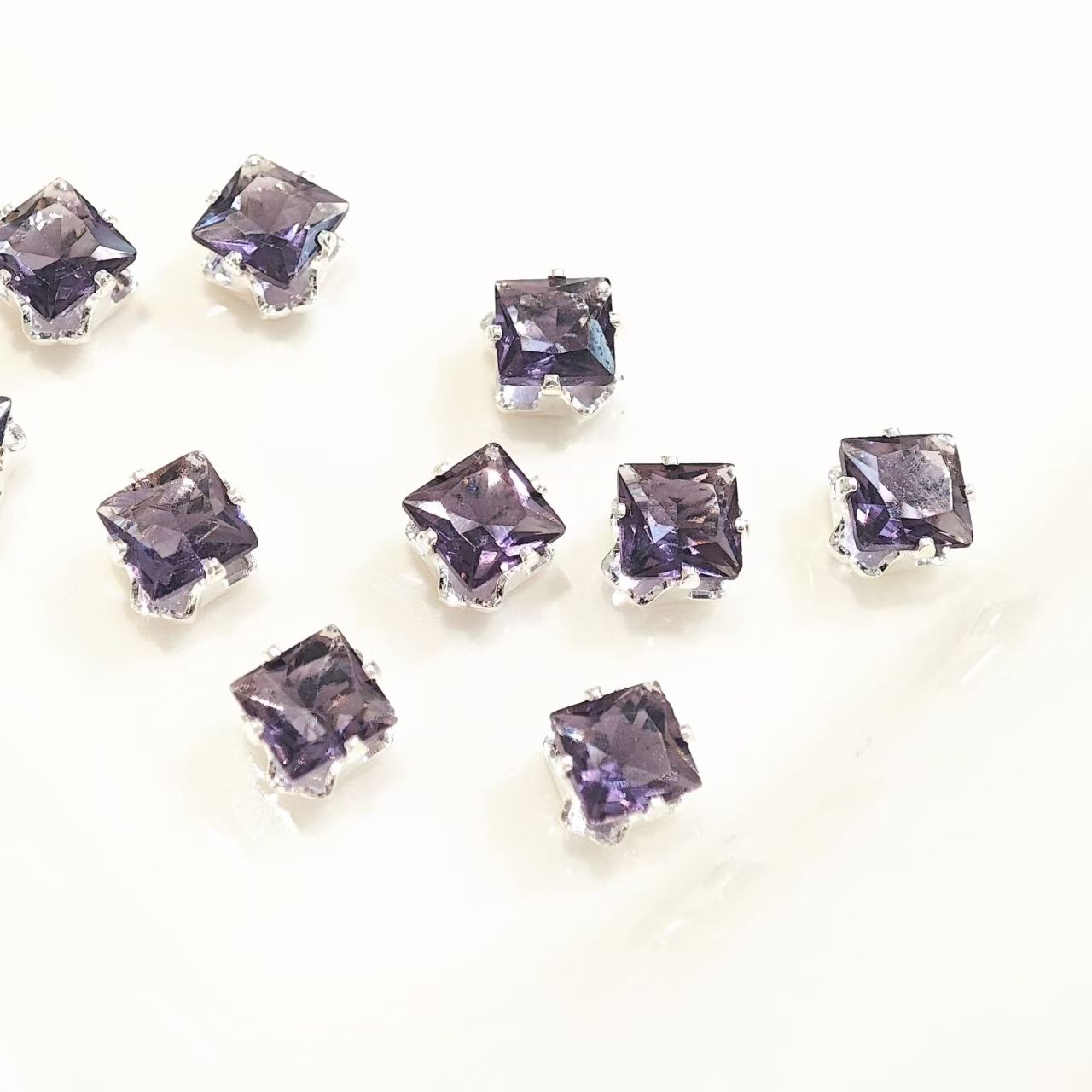 20pcs square dopamine claws drill DIY accessory accessories with colorful