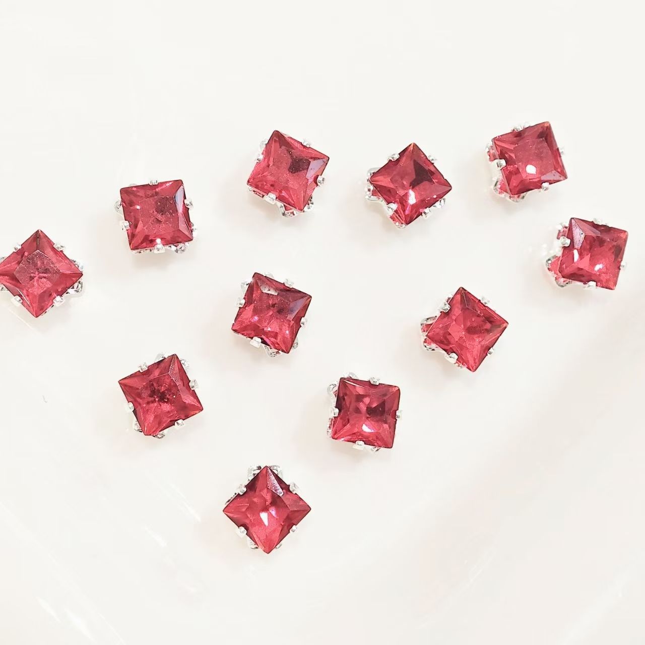 20pcs square dopamine claws drill DIY accessory accessories with colorful