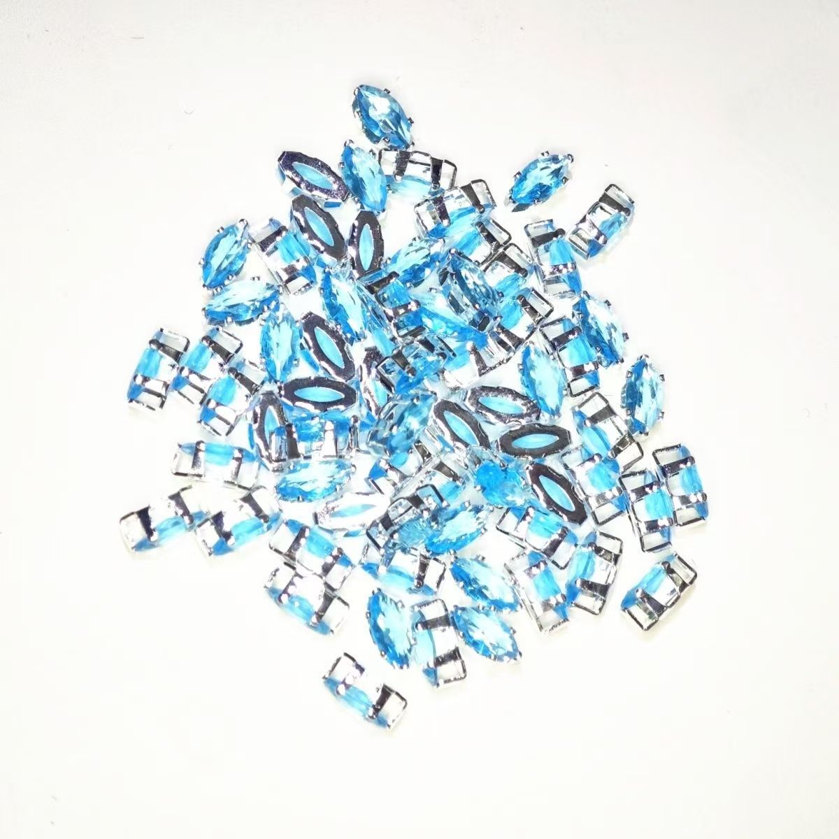 3*6 Horse Eye Claw Drill Claw Zircon High-Quality Internet Celebrity Lace Bottom DIY Beading Accessories Zircon Stonery Gemstone Bracelet