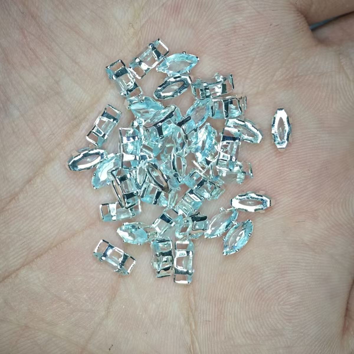 3*6 Horse Eye Claw Drill Claw Zircon High-Quality Internet Celebrity Lace Bottom DIY Beading Accessories Zircon Stonery Gemstone Bracelet