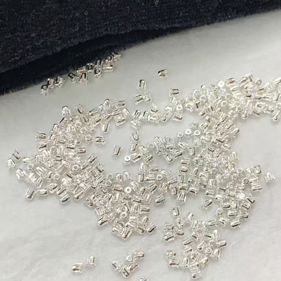 2mm round flash white zircon claw zircon versatile pendant beads DIY jewelry accessory bracelet necklace material beads