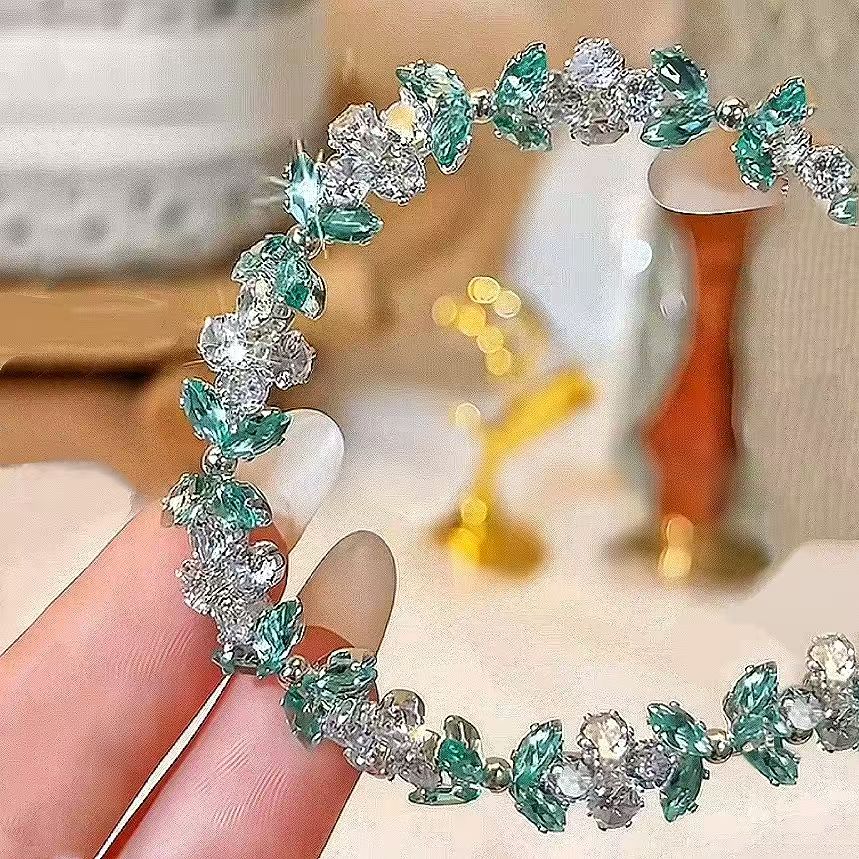 3*6 Horse Eye Claw Drill Zircon Six Claw Flash Bracelet DIY Necklace Hand Sewn Hole Beads Spacer Looseeads Accessories