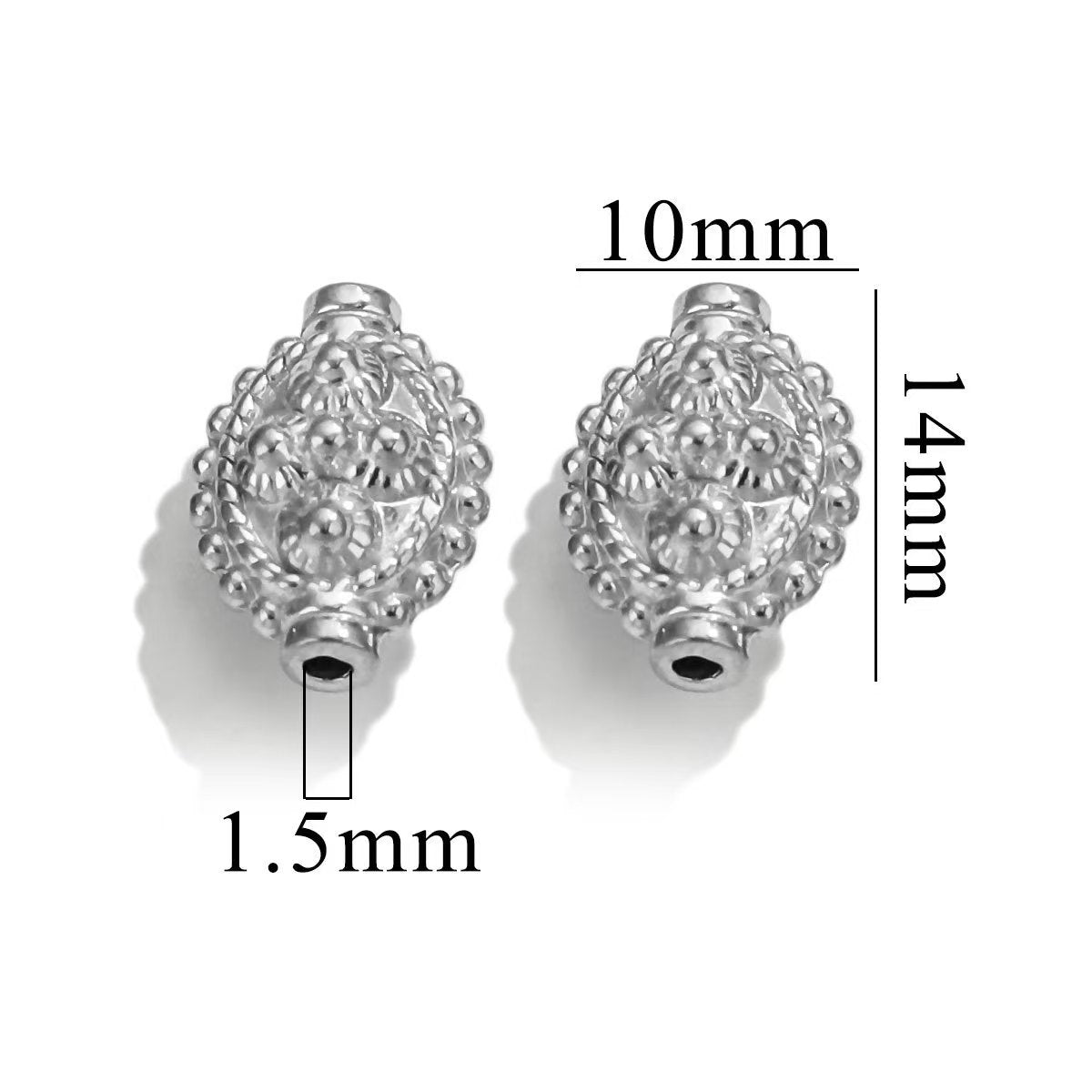 Electroplating process for stainless steel 18K gold - plated small jewelry pendants, wholesale of handmade DIY bracelet and necklace jewelry pendants