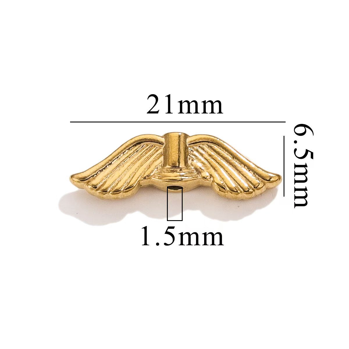Electroplating process for stainless steel 18K gold - plated small jewelry pendants, wholesale of handmade DIY bracelet and necklace jewelry pendants