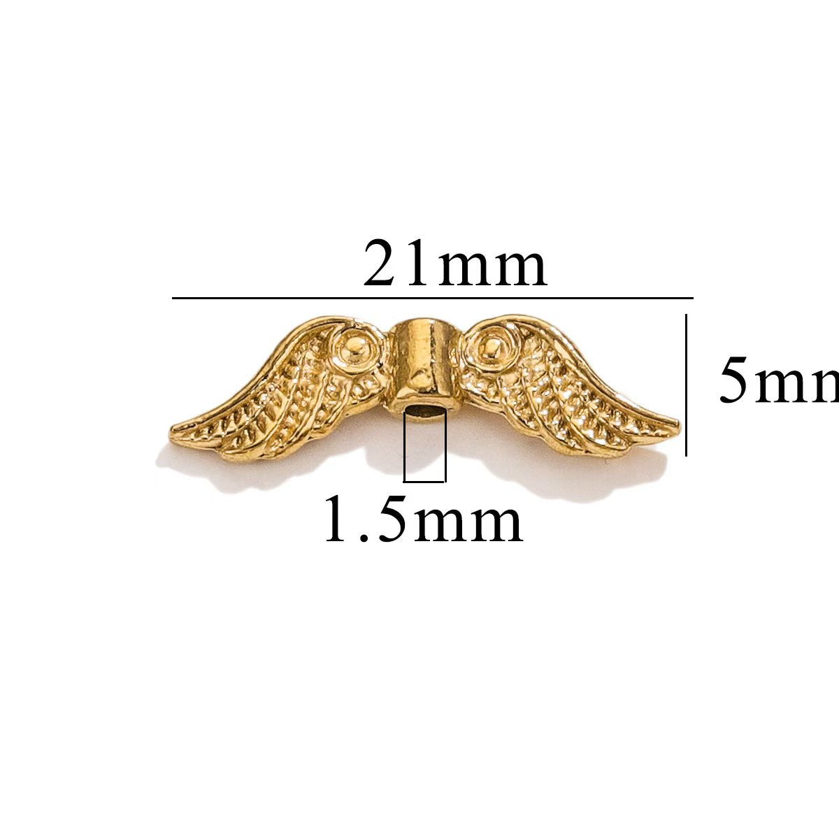 Electroplating process for stainless steel 18K gold - plated small jewelry pendants, wholesale of handmade DIY bracelet and necklace jewelry pendants