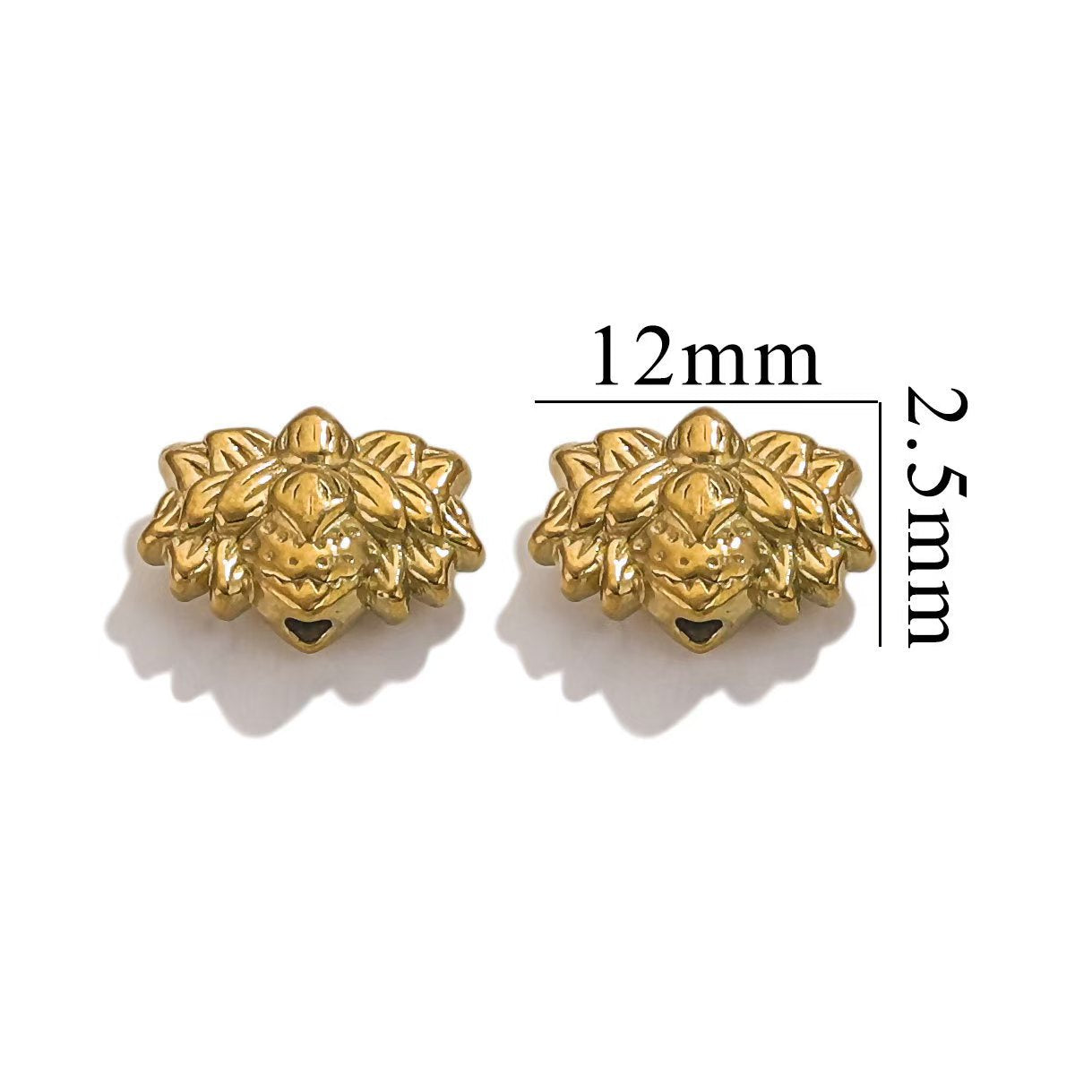 Electroplating process for stainless steel 18K gold - plated small jewelry pendants, wholesale of handmade DIY bracelet and necklace jewelry pendants