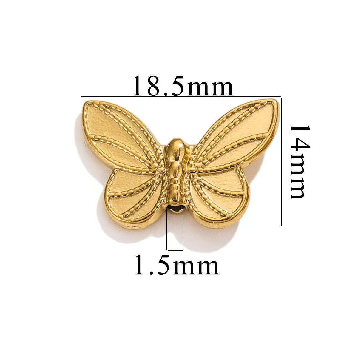 Electroplating process for stainless steel 18K gold - plated small jewelry pendants, wholesale of handmade DIY bracelet and necklace jewelry pendants