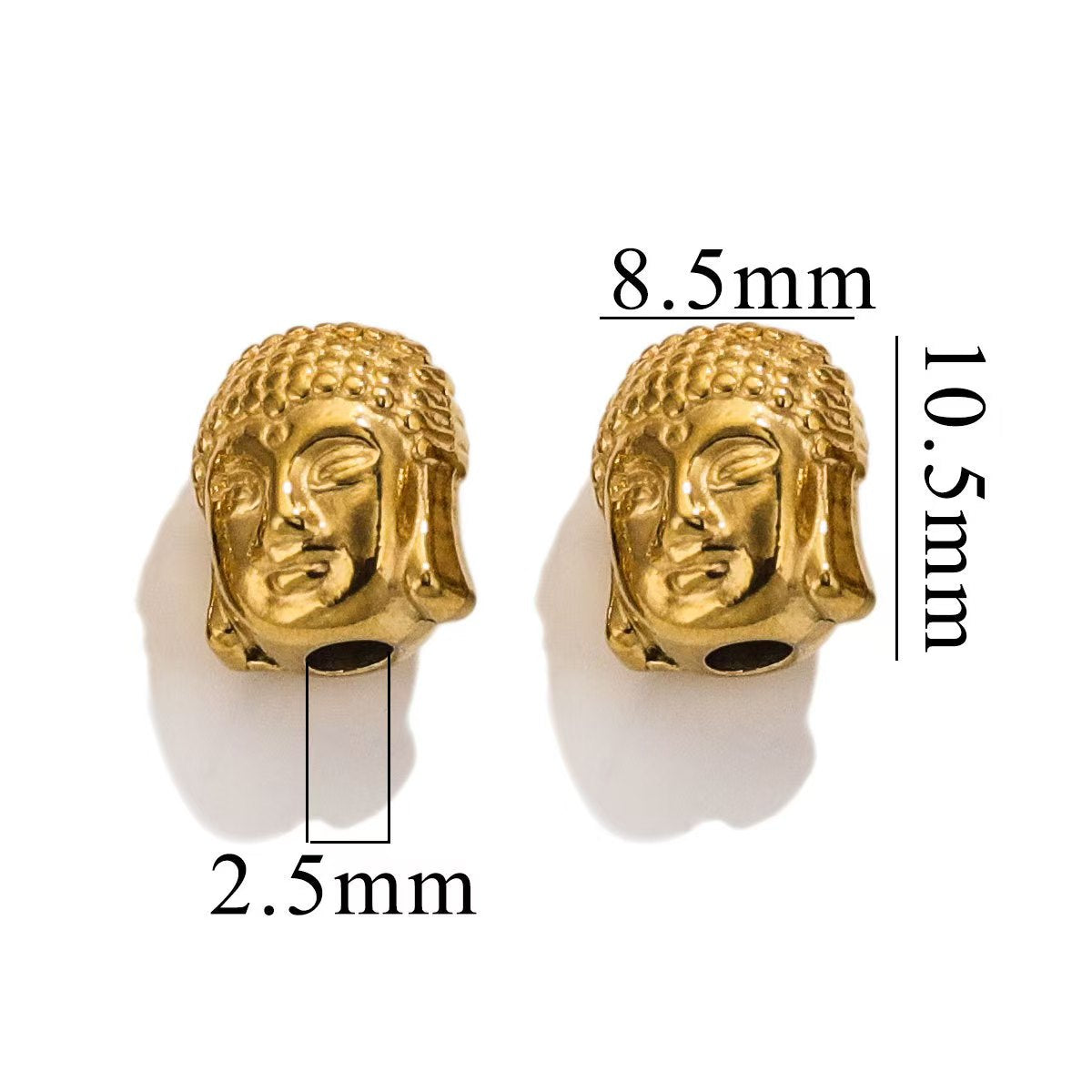 Electroplating process for stainless steel 18K gold - plated small jewelry pendants, wholesale of handmade DIY bracelet and necklace jewelry pendants