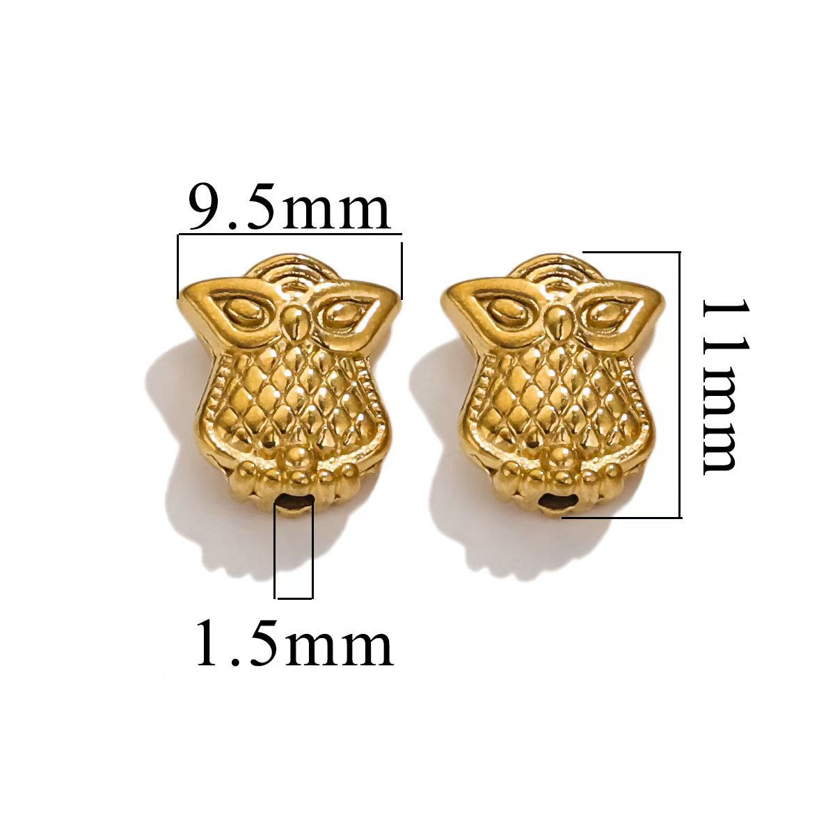 Electroplating process for stainless steel 18K gold - plated small jewelry pendants, wholesale of handmade DIY bracelet and necklace jewelry pendants