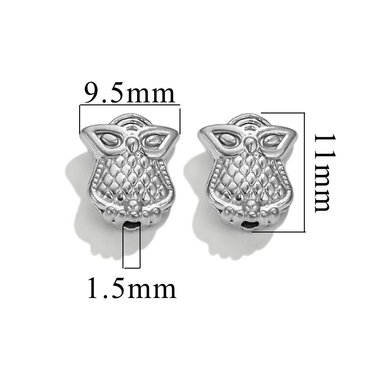 Electroplating process for stainless steel 18K gold - plated small jewelry pendants, wholesale of handmade DIY bracelet and necklace jewelry pendants