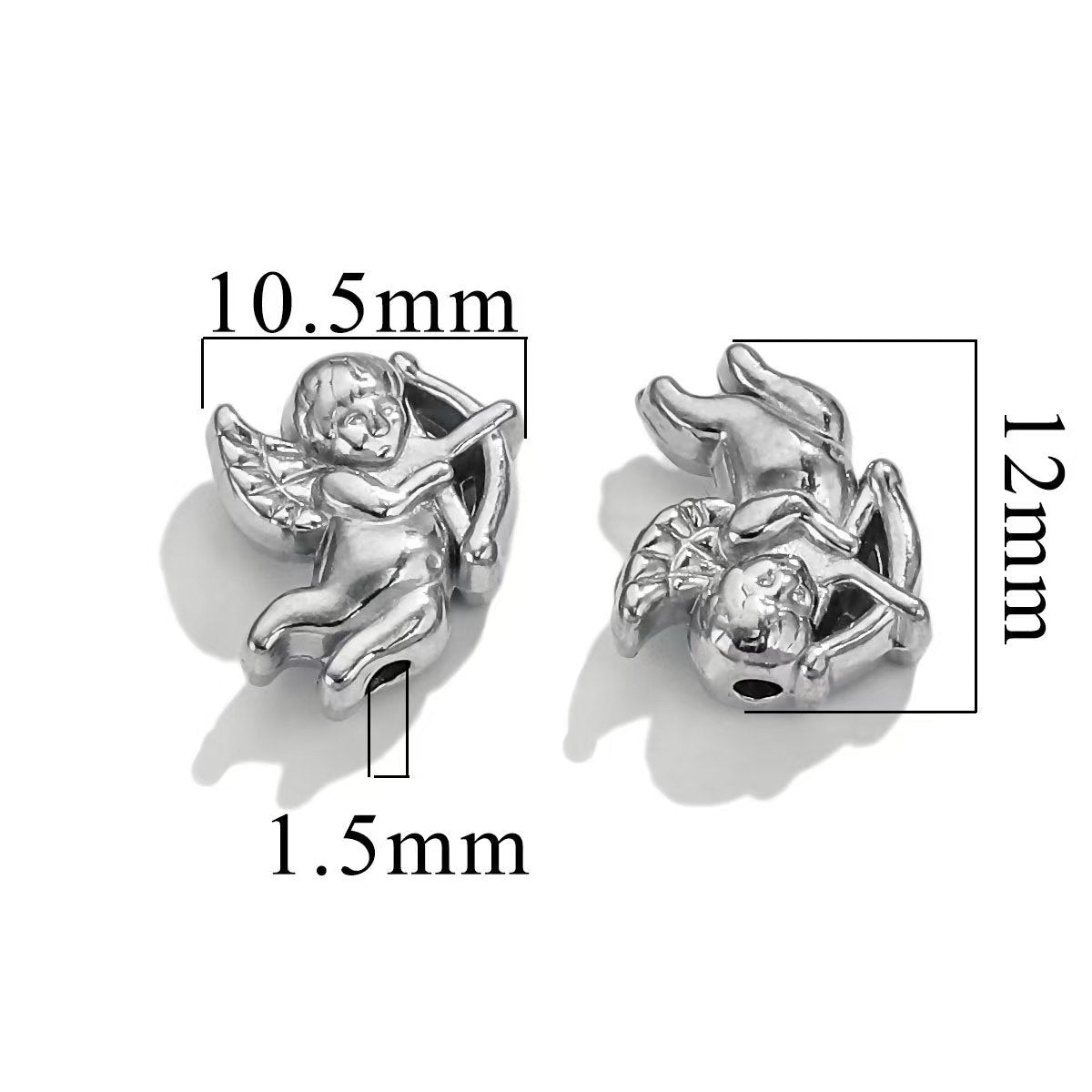 Electroplating process for stainless steel 18K gold - plated small jewelry pendants, wholesale of handmade DIY bracelet and necklace jewelry pendants