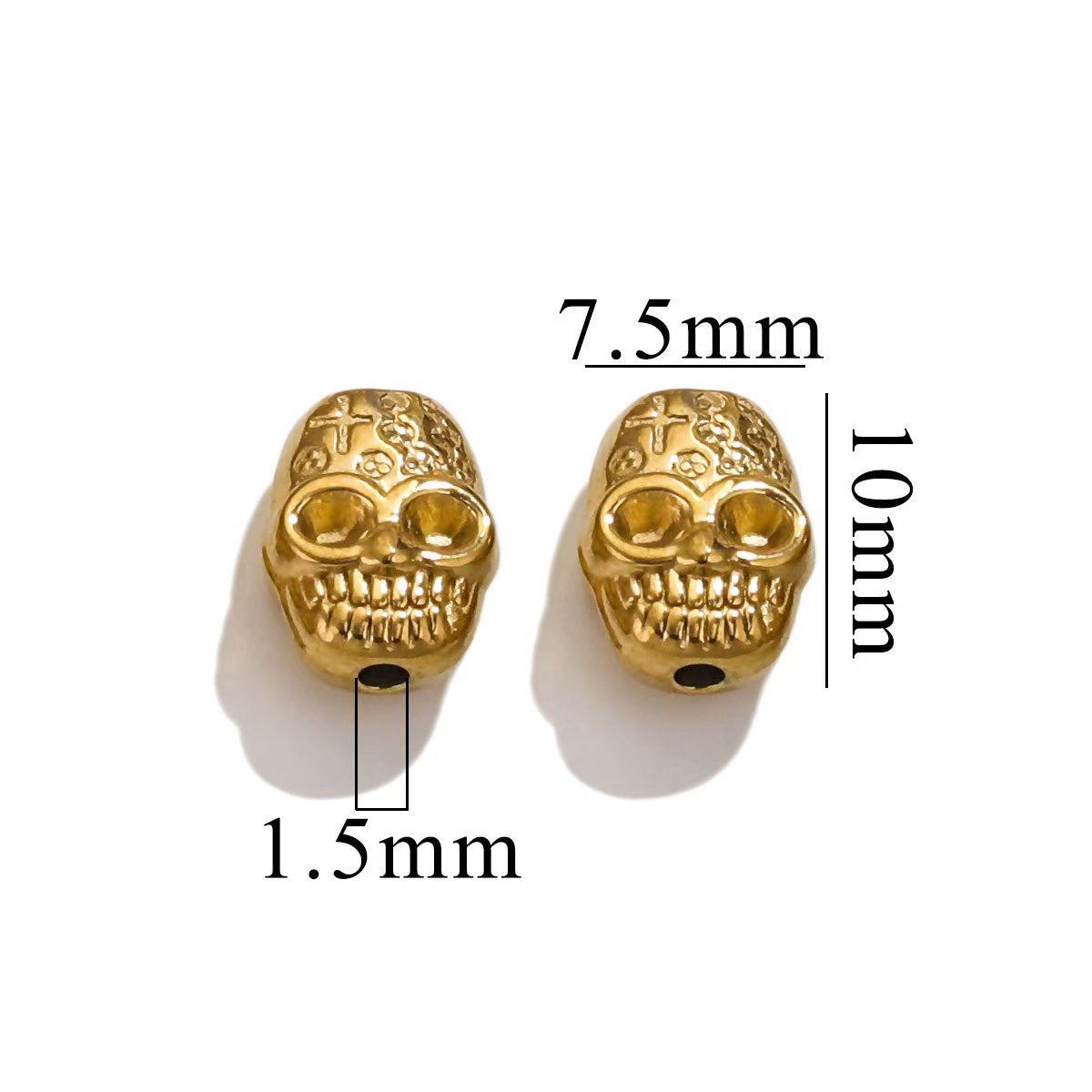 Electroplating process for stainless steel 18K gold - plated small jewelry pendants, wholesale of handmade DIY bracelet and necklace jewelry pendants