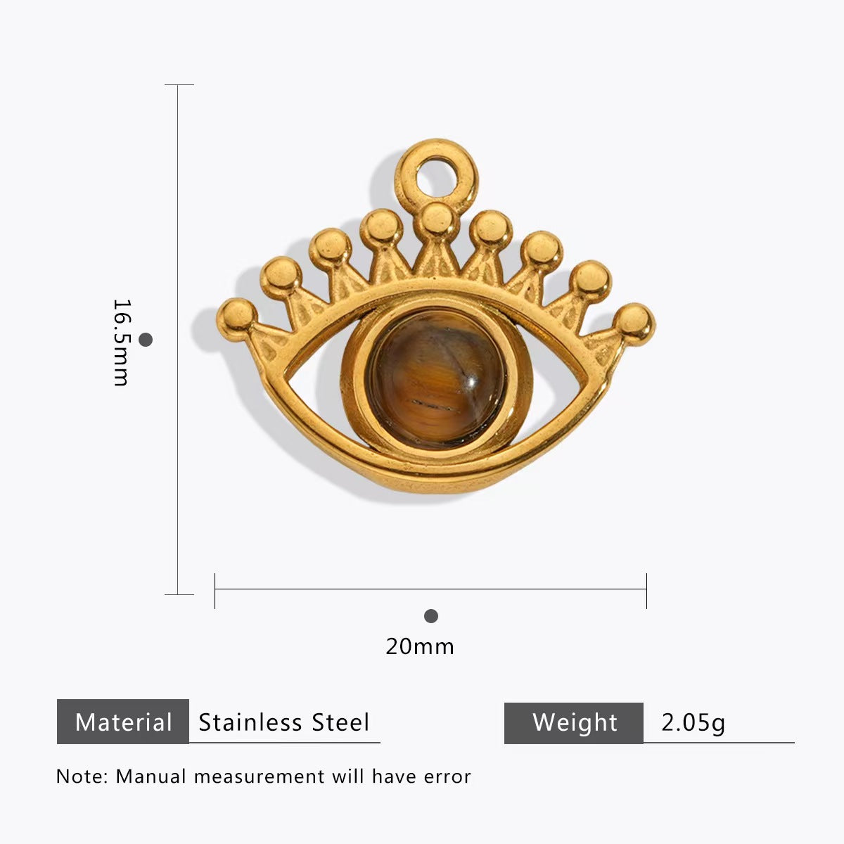 5 Stainless Steel Retro Maillard Tiger's Eye Pendants, Earrings with Hollowed-out Lace and Agate, High-end Earrings, Necklaces and Pendants