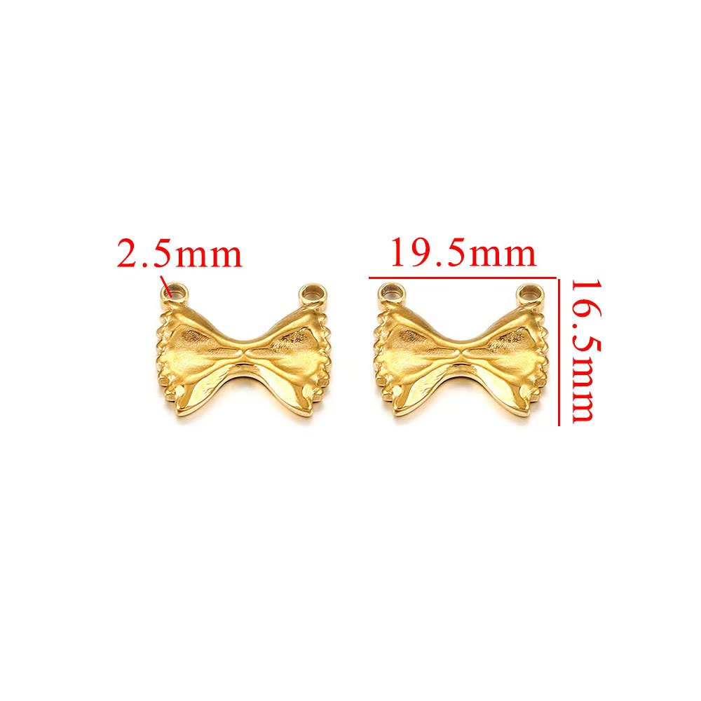 Wholesale of 5 exquisite pendants for small accessories in European and American style, made of stainless steel with 18K gold plating, suitable for DIY necklaces and bracelets.