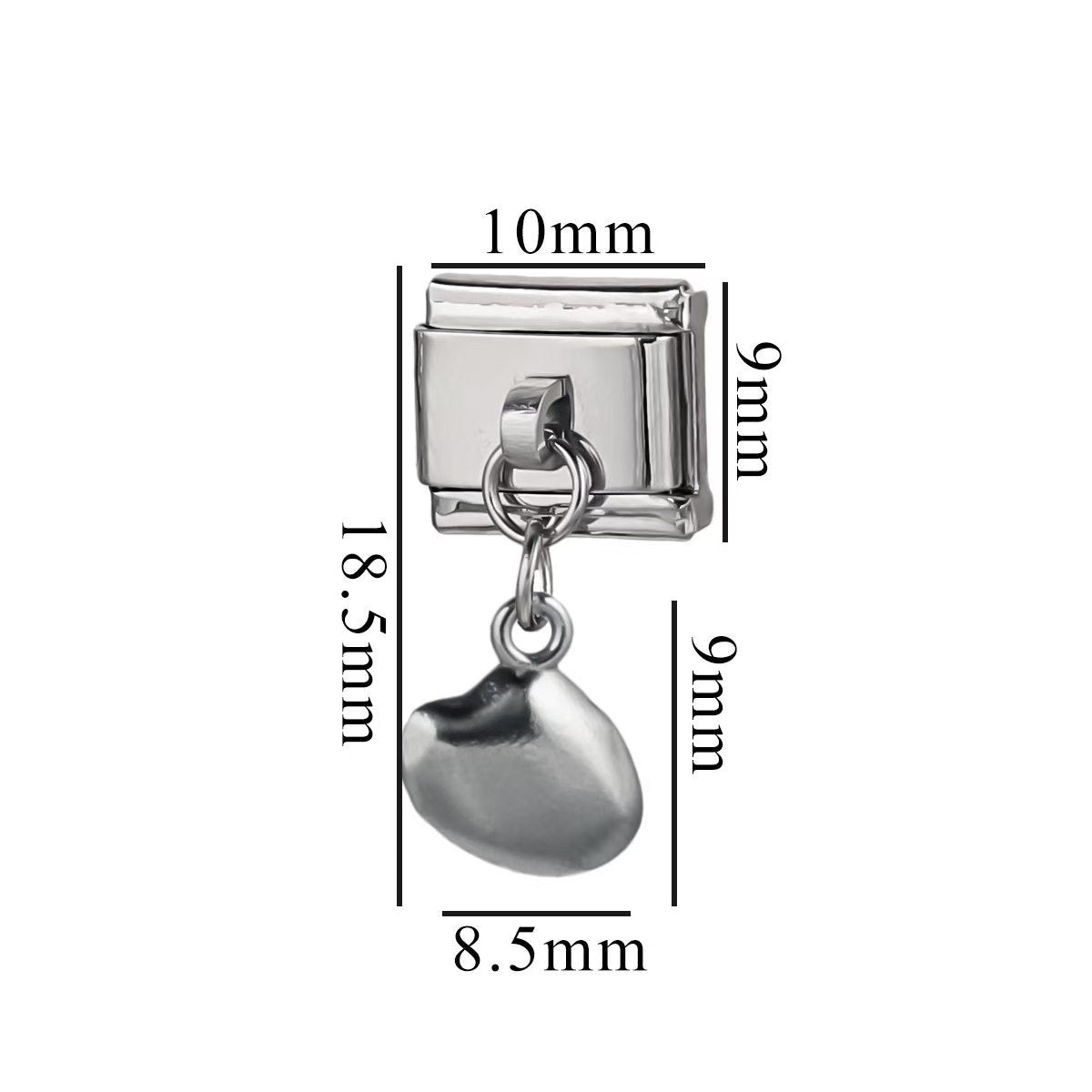 1 Stainless Steel Lovely Small Pendant Ocean Series Titanium Steel Modular Bracelet DIY Jewelry Titanium Steel Accessory Bracelet
