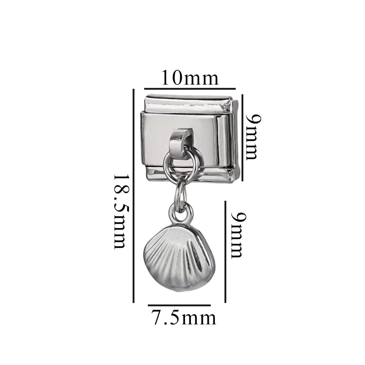 1 Stainless Steel Lovely Small Pendant Ocean Series Titanium Steel Modular Bracelet DIY Jewelry Titanium Steel Accessory Bracelet