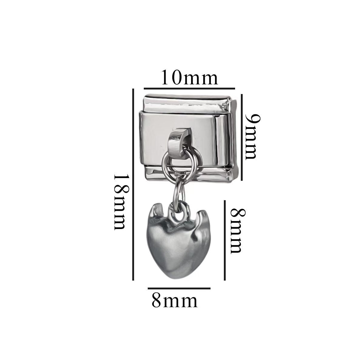 1 Stainless Steel Lovely Small Pendant Ocean Series Titanium Steel Modular Bracelet DIY Jewelry Titanium Steel Accessory Bracelet