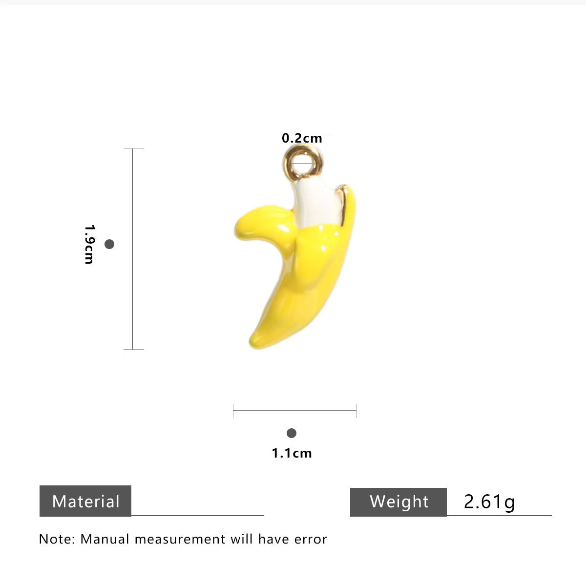 Oil - drip stainless - steel apple, strawberry, grape, banana fruit - themed DIY jewelry. High - end feeling necklace accessories and pendants