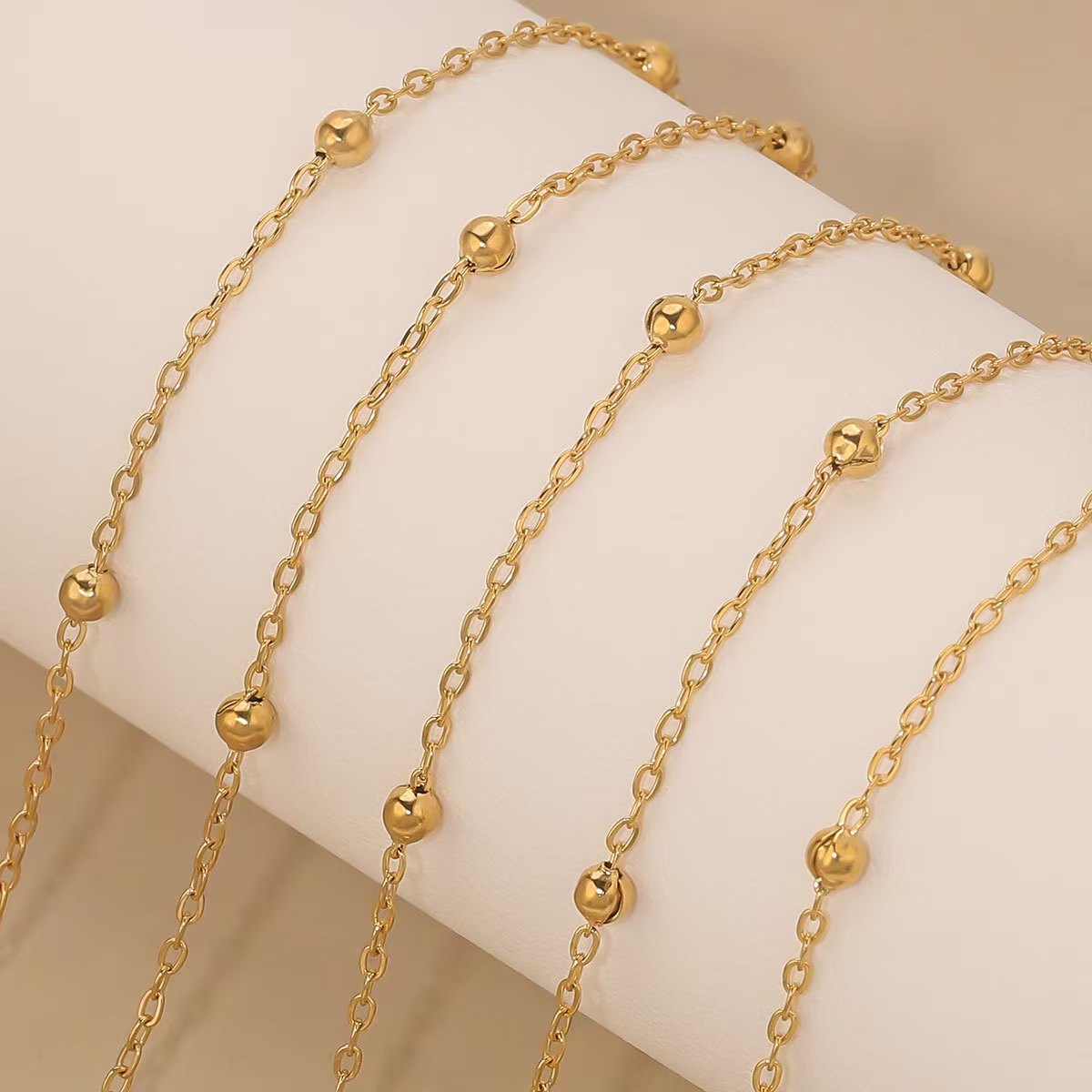 Stainless steel spacer bead chains, tassel chains, DIY ancient - style materials, handmade jewelry components for bracelets, necklaces and other accessories