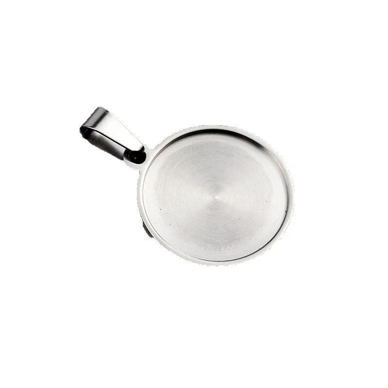Stainless Steel Geometric Pendant Tag Small Jewelry Tray, Japanese and Korean Style Handmade DIY Necklace and Collarbone Chain Accessories Tray, 5 Pieces