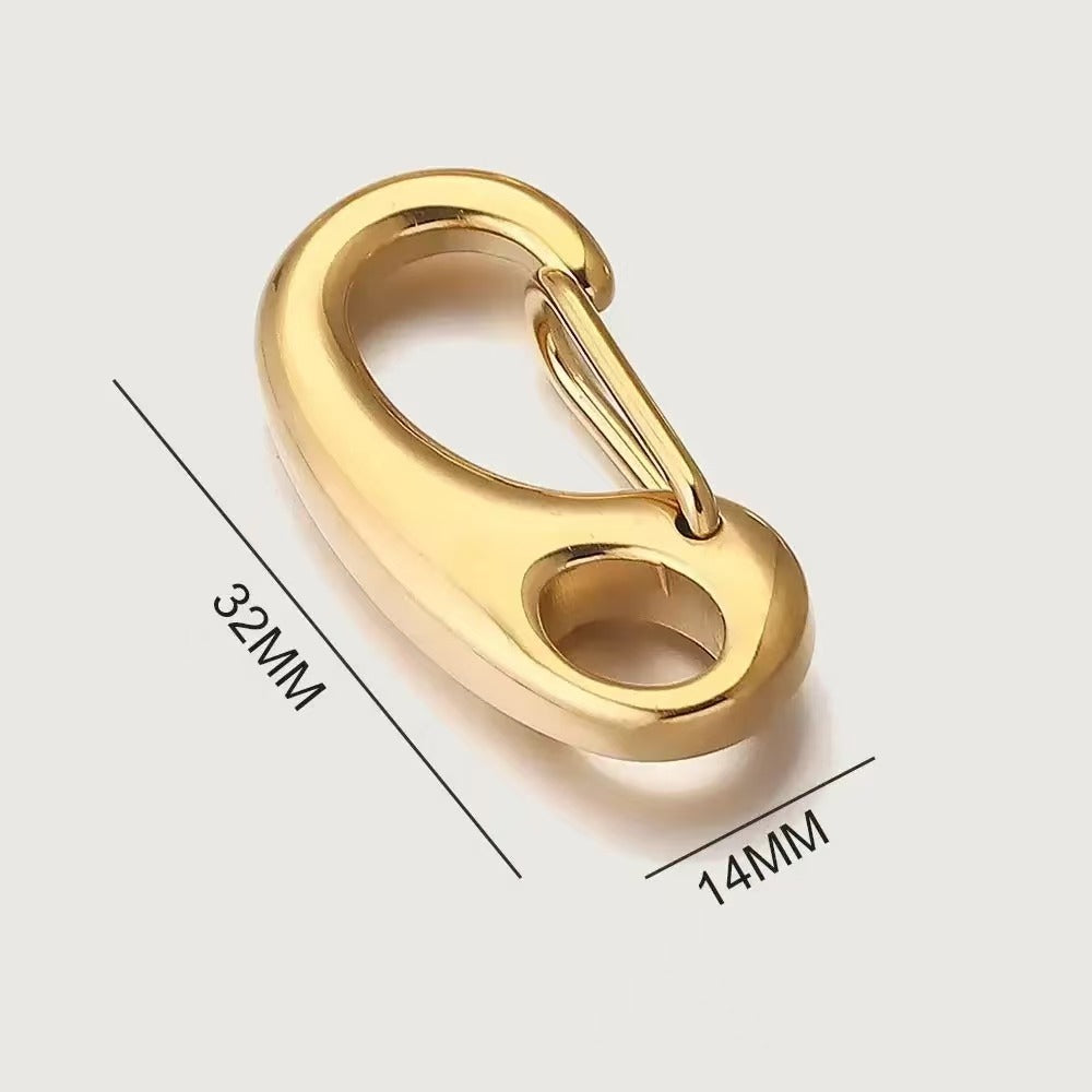 Stainless steel lobster clasp, bracelet and necklace clasp, stainless steel shrimp clasp, sheepskin cord buckle accessory materials, 3 pieces