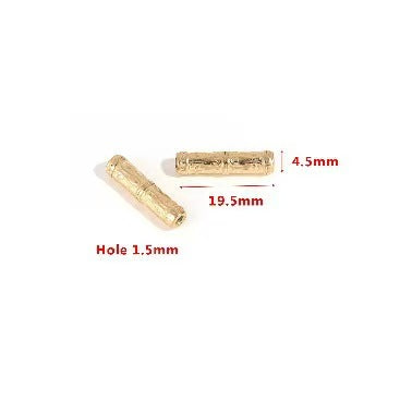 2 Stainless Steel Golden 18K Gold Plated Spacer Beads, European and American Style Handmade DIY Bracelet, Necklace, Jewelry Spacer Beads, Loose Beads Accessories