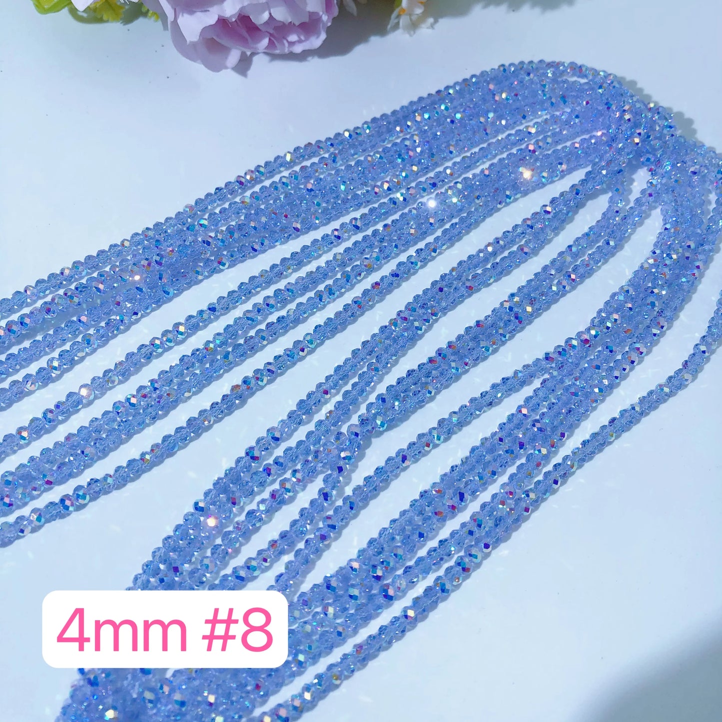 4 mm Glass Disco Beads