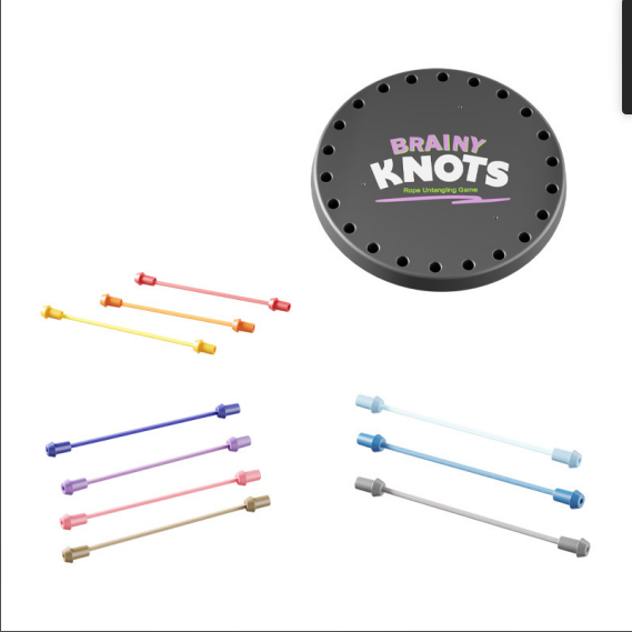 Rope Untangling Challenge - Kids Puzzle Toy for Logic Development, Focus, and Fun - Preschool Educational Board Game