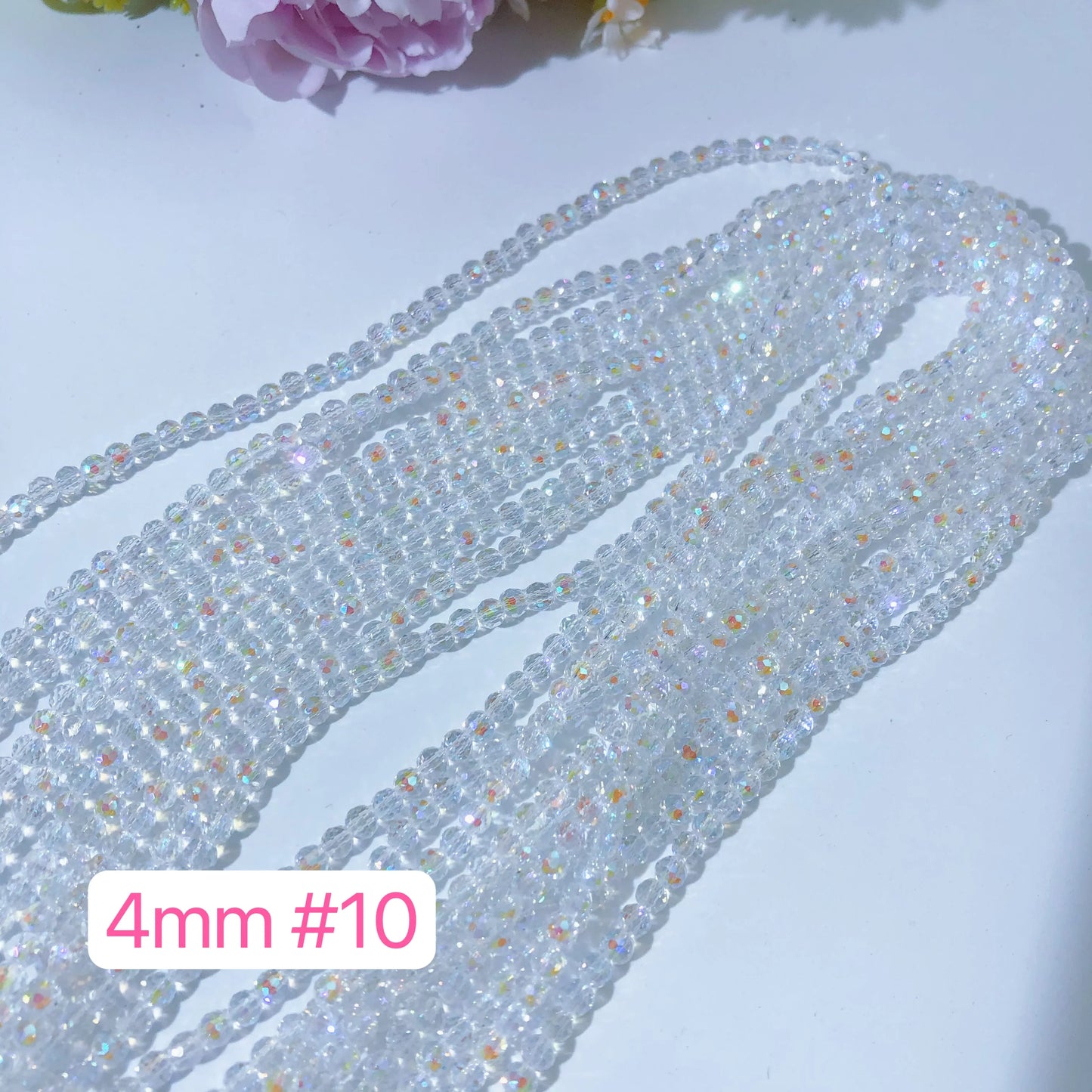 4 mm Glass Disco Beads