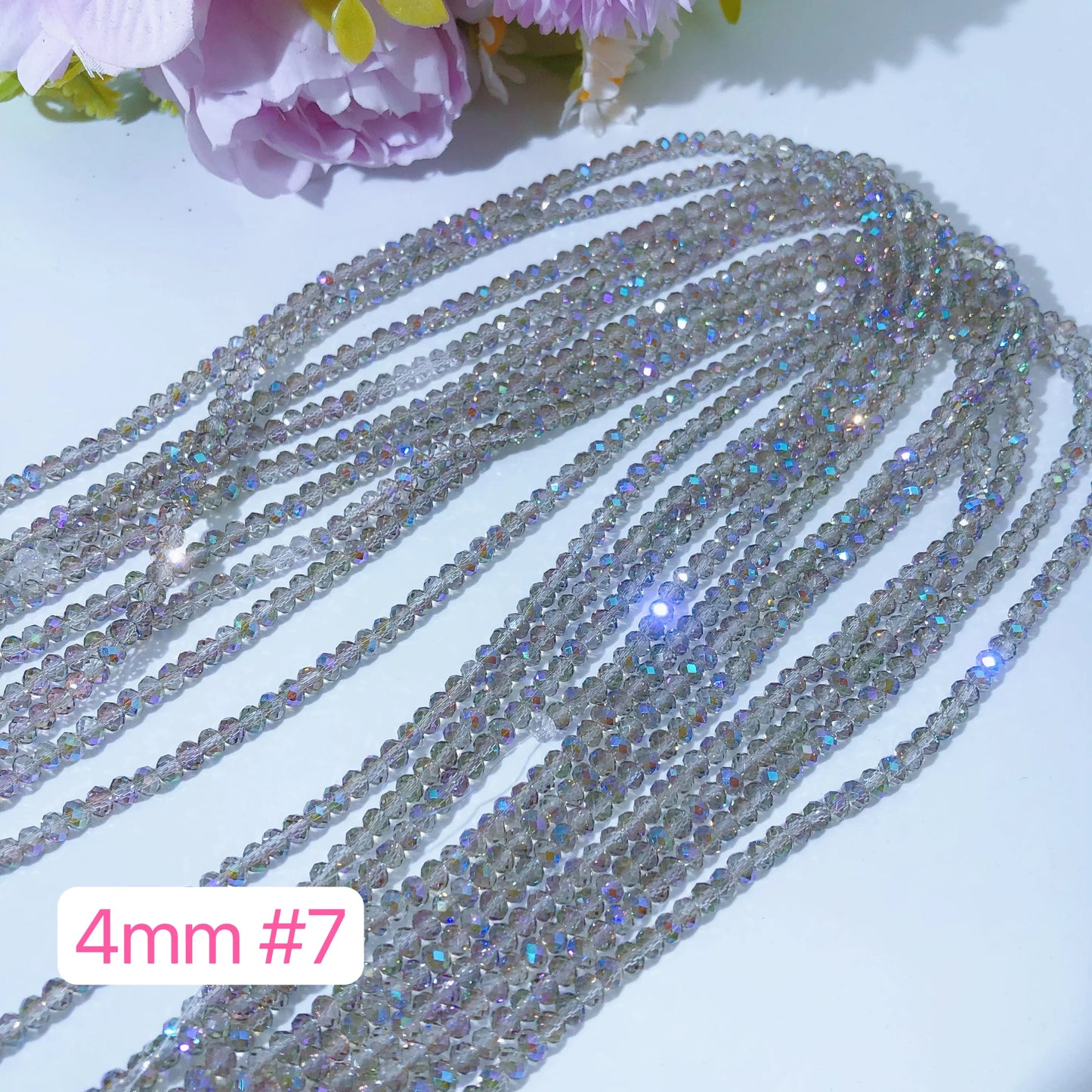 4 mm Glass Disco Beads