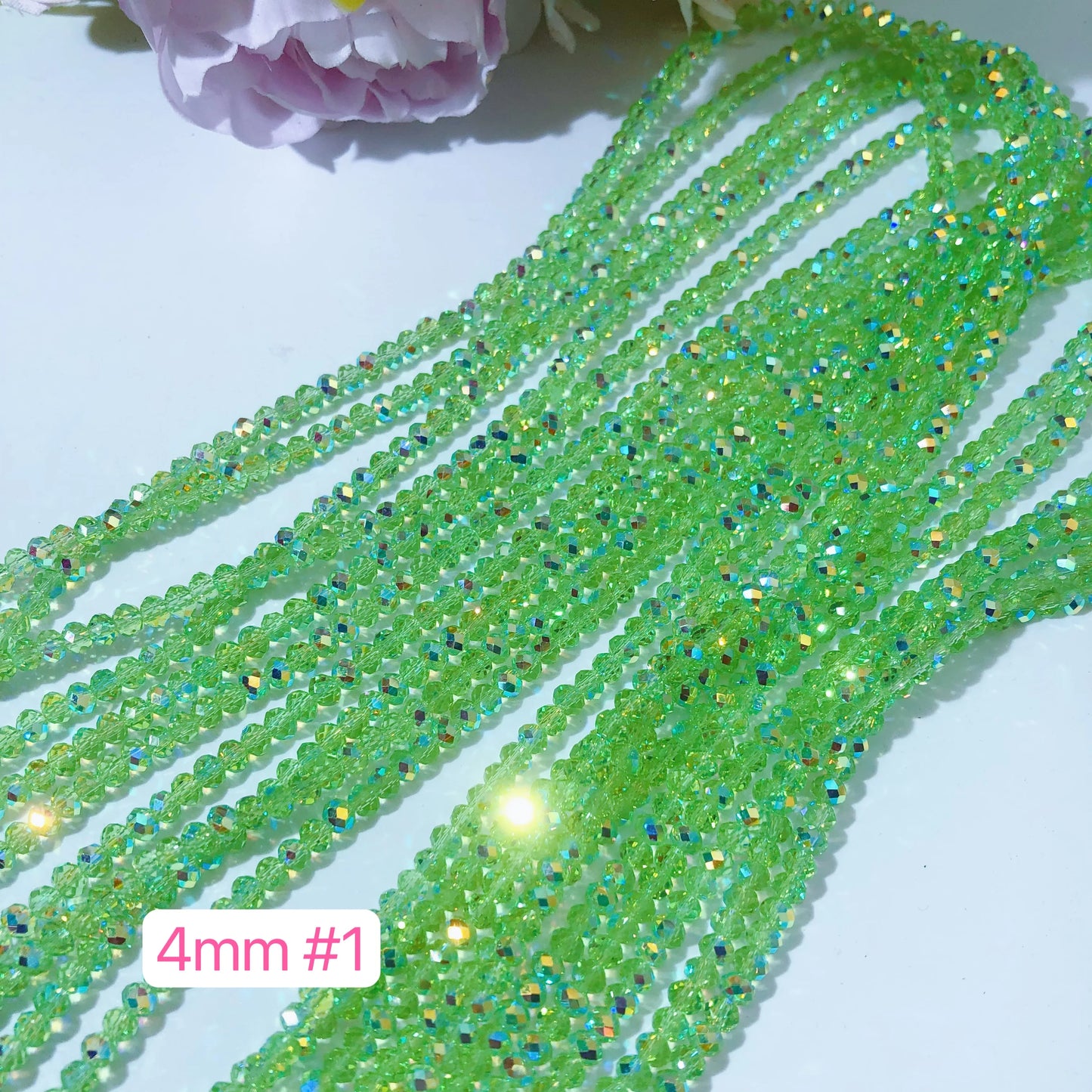 4 mm Glass Disco Beads