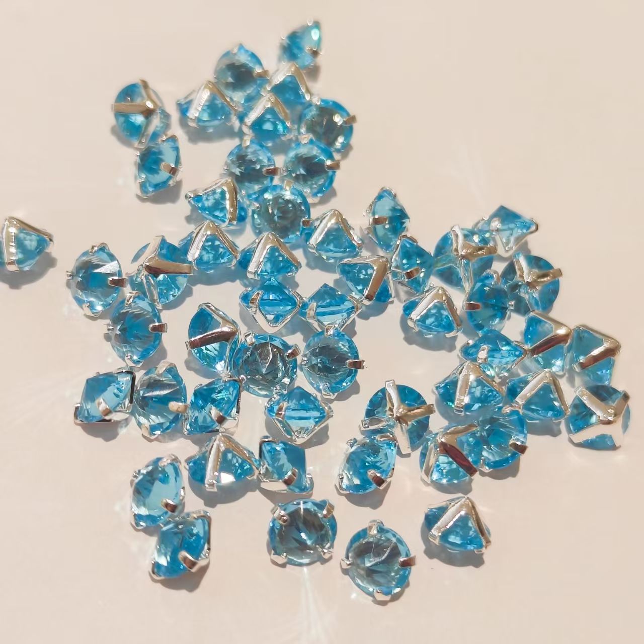 5mm round anti-clamp dopamine color DIY flash diamond burst flash crystal stringing accessories beads colorful pointed bottom