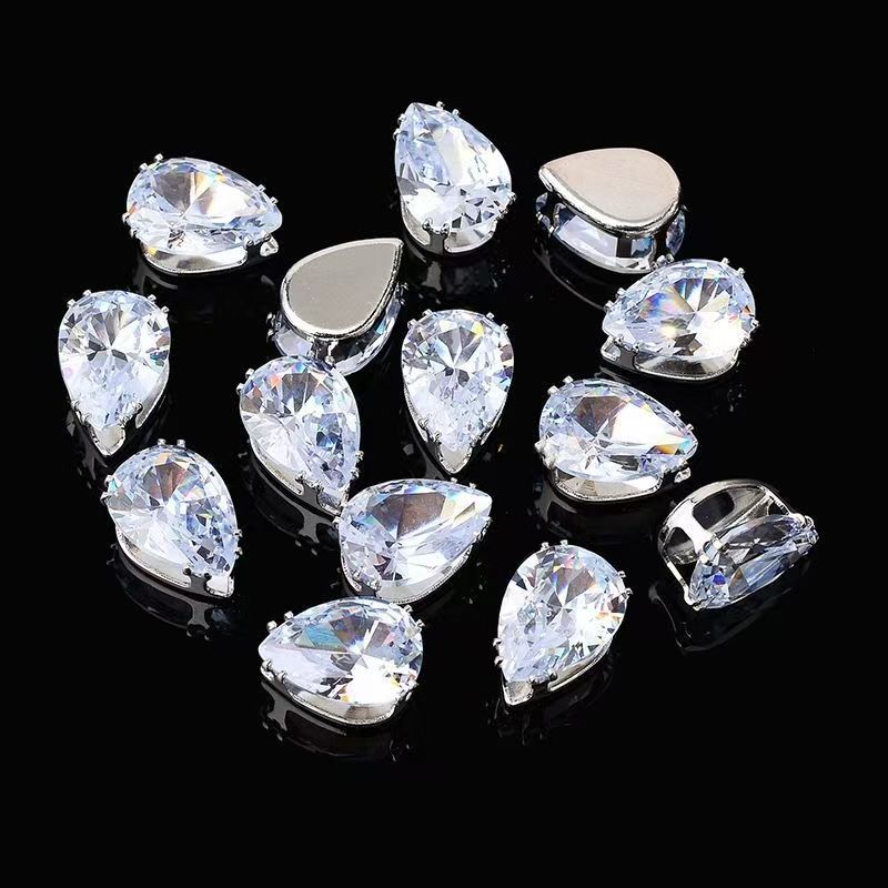 Intetr celebrity dopamine popular versatile paw zirconnium AAA zircon nail drill bursts with ultra-sparkling zircon genuine hand stitching
