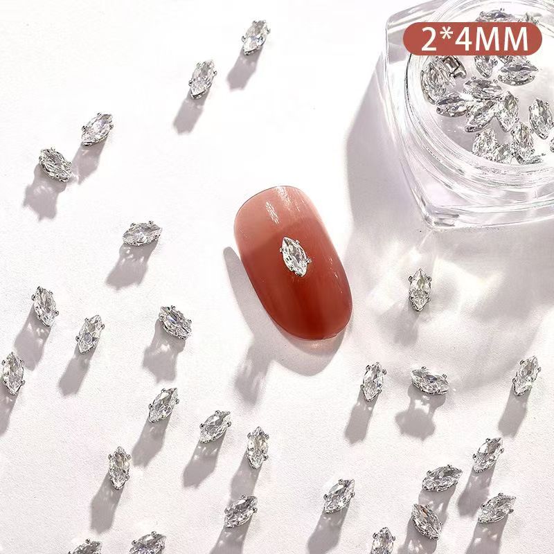 Intetr celebrity dopamine popular versatile paw zirconnium AAA zircon nail drill bursts with ultra-sparkling zircon genuine hand stitching