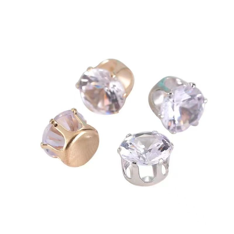 Intetr celebrity dopamine popular versatile paw zirconnium AAA zircon nail drill bursts with ultra-sparkling zircon genuine hand stitching