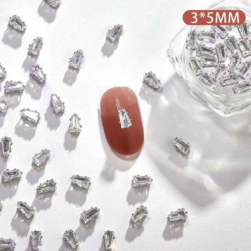 Intetr celebrity dopamine popular versatile paw zirconnium AAA zircon nail drill bursts with ultra-sparkling zircon genuine hand stitching