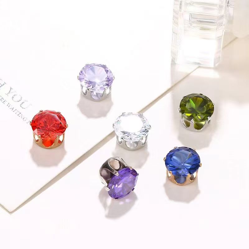 Intetr celebrity dopamine popular versatile paw zirconnium AAA zircon nail drill bursts with ultra-sparkling zircon genuine hand stitching