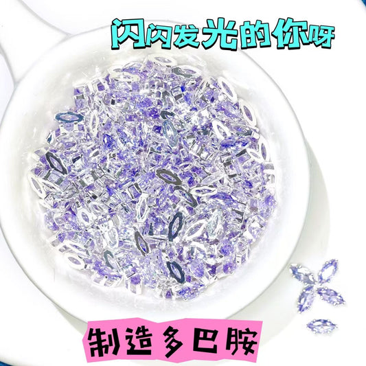 3*6 Horse Eye Claw Drill Claw Zircon High-Quality Internet Celebrity Lace Bottom DIY Beading Accessories Zircon Stonery Gemstone Bracelet