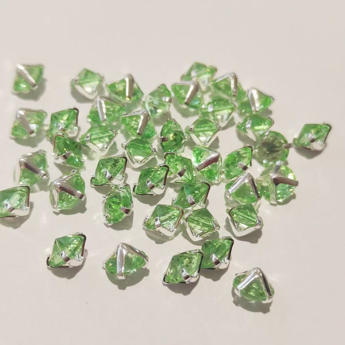 5mm round anti-clamp dopamine color DIY flash diamond burst flash crystal stringing accessories beads colorful pointed bottom