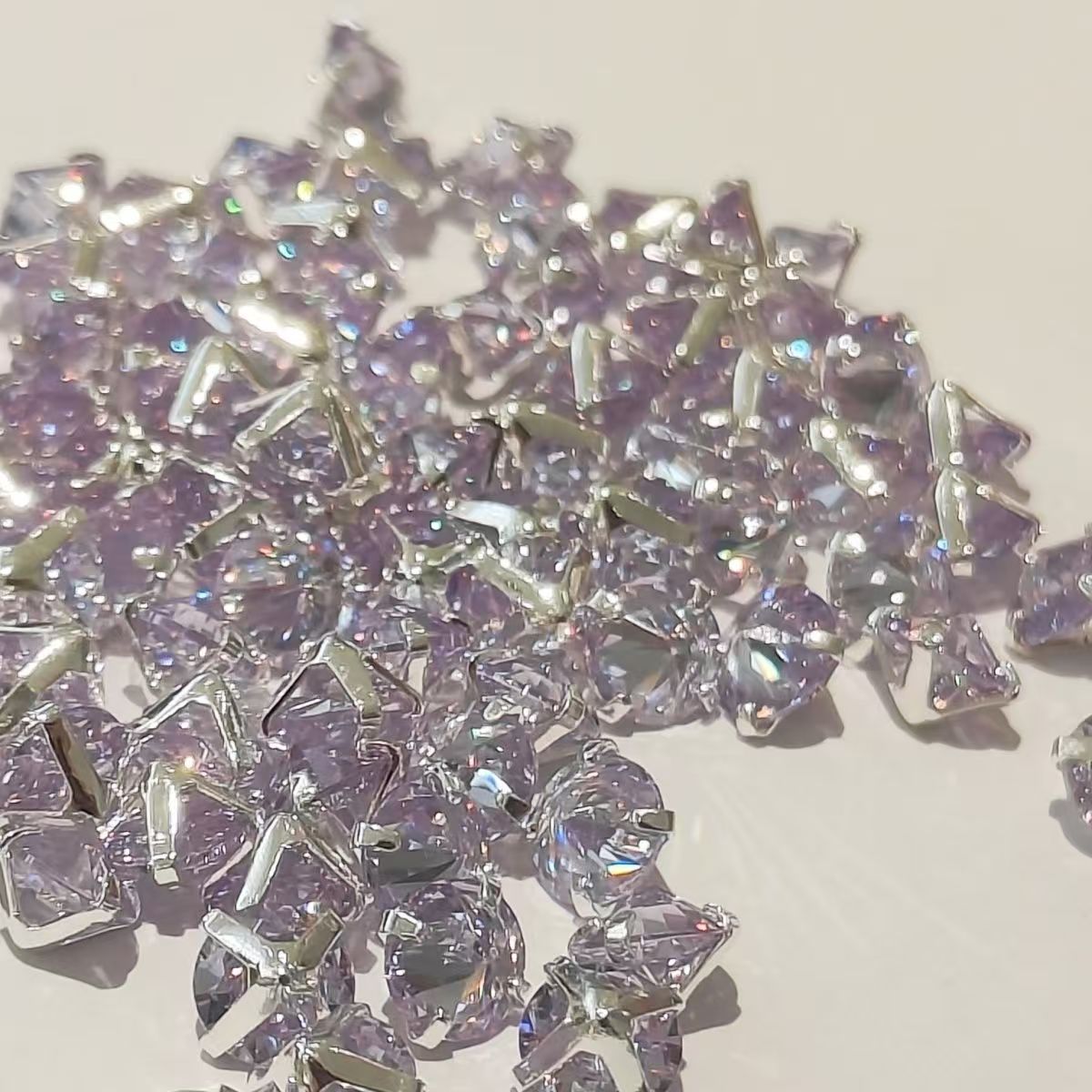 5mm round anti-clamp dopamine color DIY flash diamond burst flash crystal stringing accessories beads colorful pointed bottom