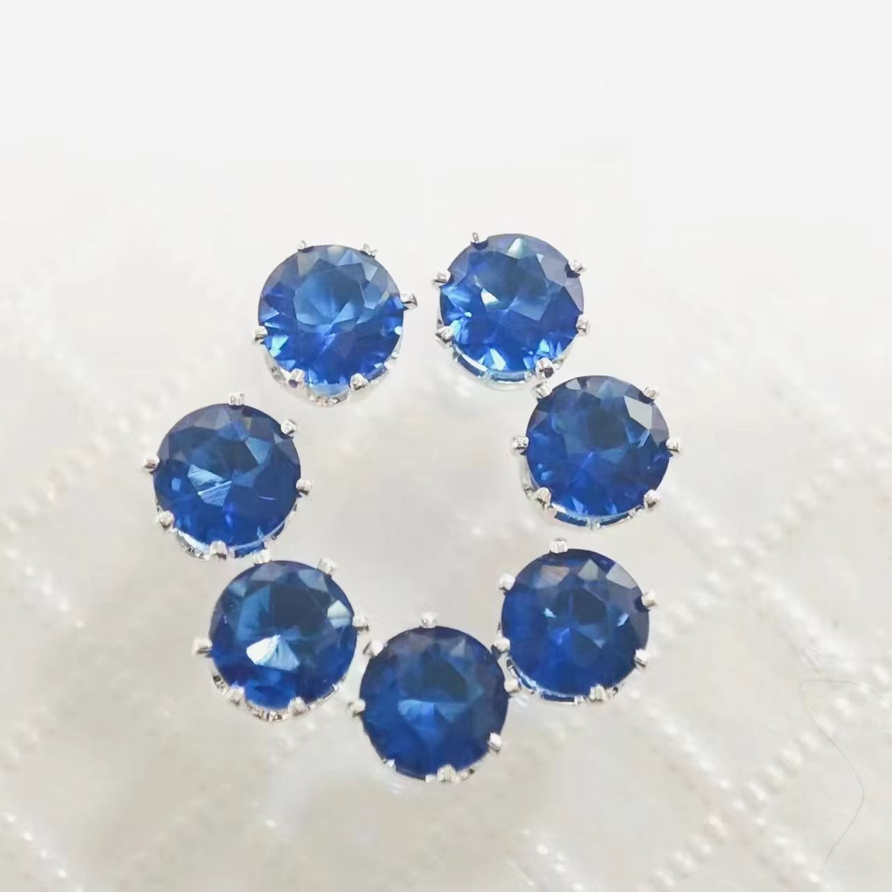 4mm round hot claw diamond zircon DIY accessories high-end fashion hand-sewn colorful gemstone beads dopamine flash