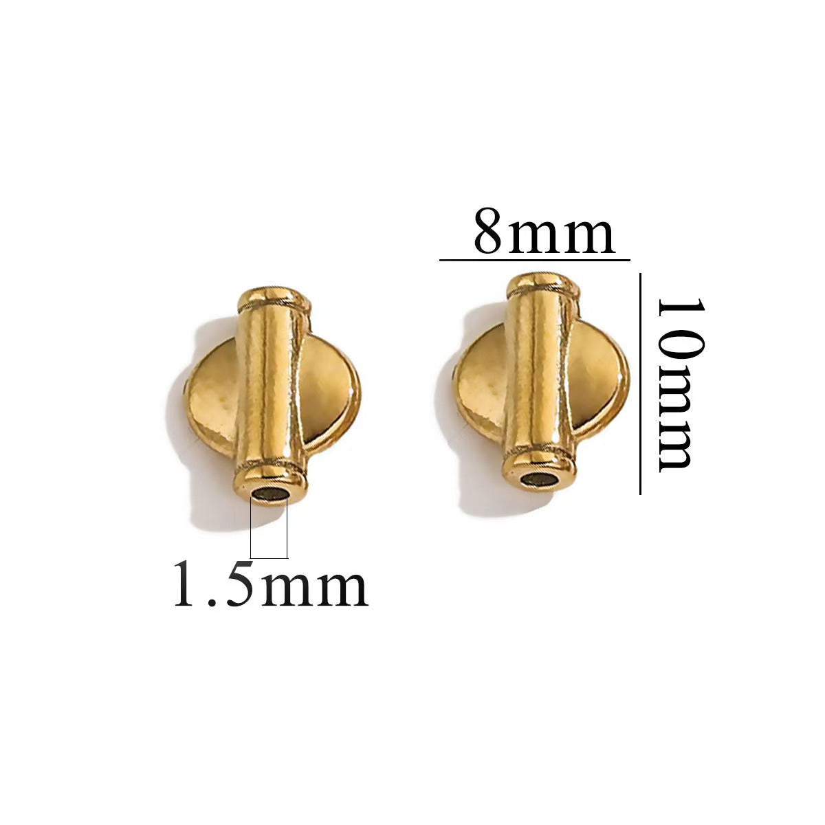 Electroplating process for stainless steel 18K gold - plated small jewelry pendants, wholesale of handmade DIY bracelet and necklace jewelry pendants