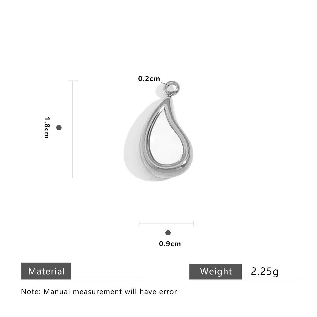 Wholesale of 5 DIY necklace jewelry accessories including stainless - steel five - pointed star, drop - shaped shell pendant, vacuum - plated gold single - hole pendant