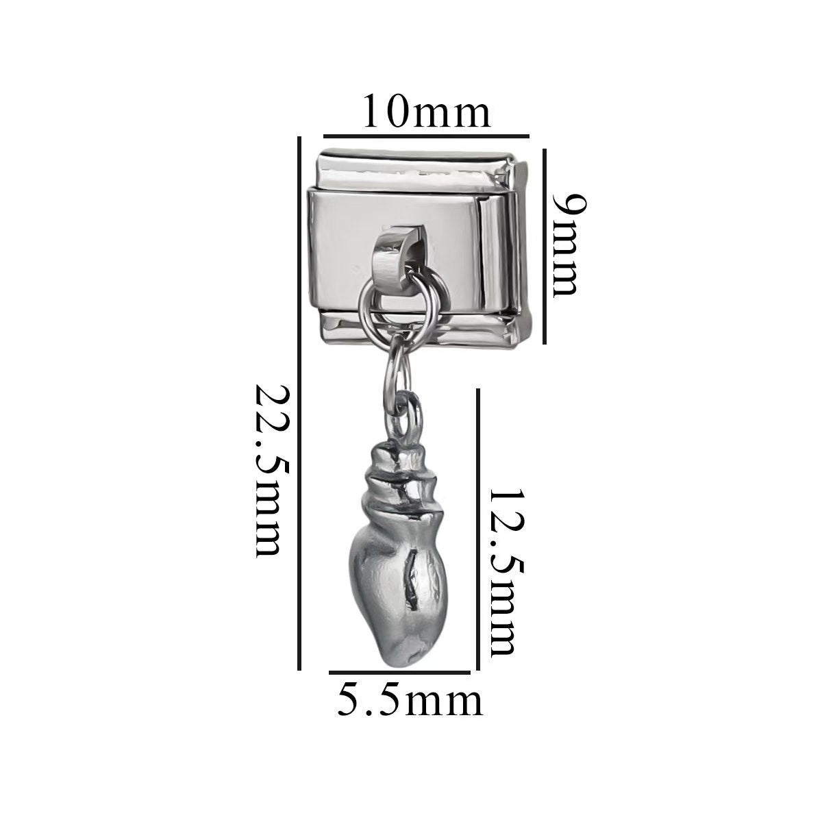 1 Stainless Steel Lovely Small Pendant Ocean Series Titanium Steel Modular Bracelet DIY Jewelry Titanium Steel Accessory Bracelet