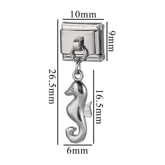 1 Stainless Steel Lovely Small Pendant Ocean Series Titanium Steel Modular Bracelet DIY Jewelry Titanium Steel Accessory Bracelet