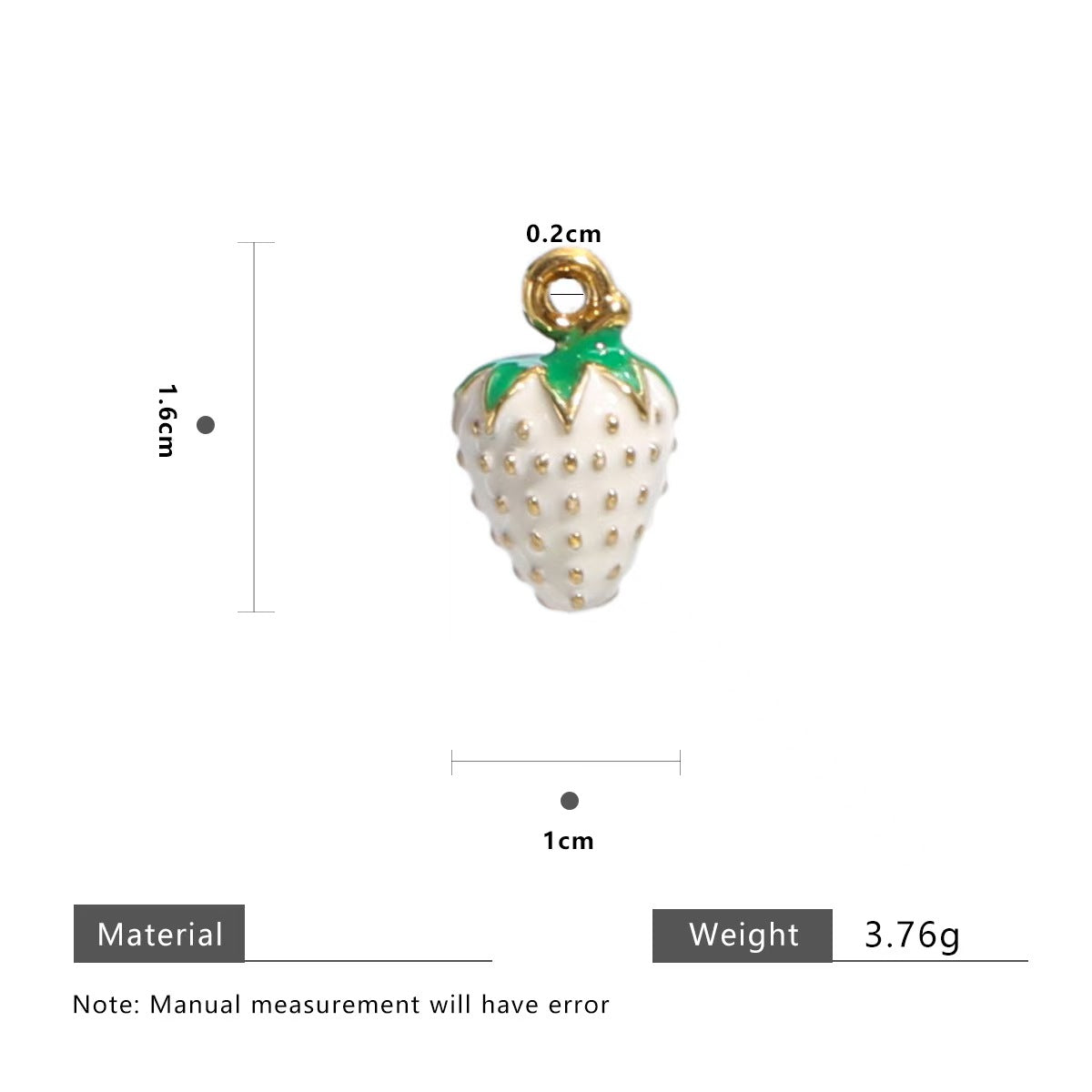Oil - drip stainless - steel apple, strawberry, grape, banana fruit - themed DIY jewelry. High - end feeling necklace accessories and pendants
