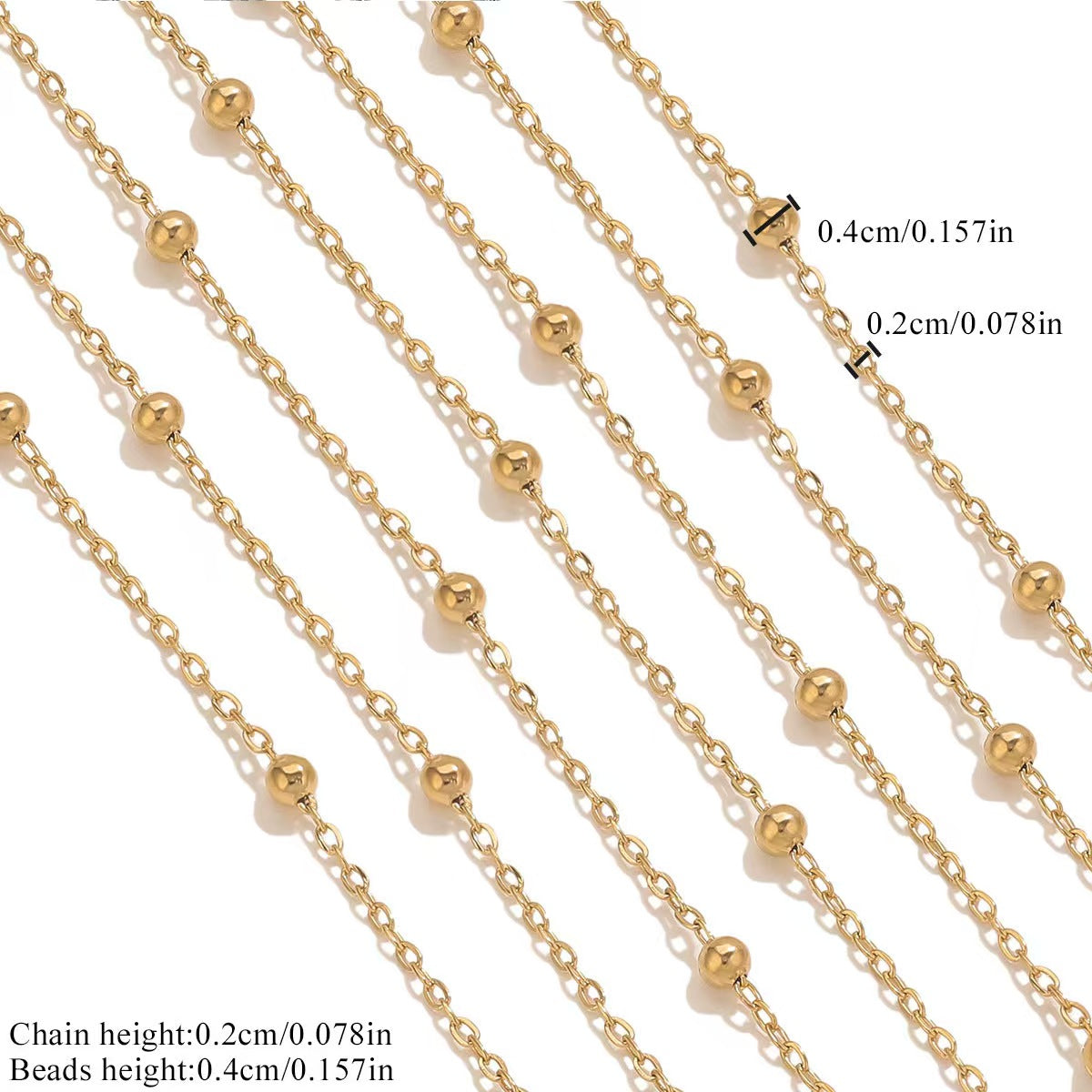 Stainless steel spacer bead chains, tassel chains, DIY ancient - style materials, handmade jewelry components for bracelets, necklaces and other accessories