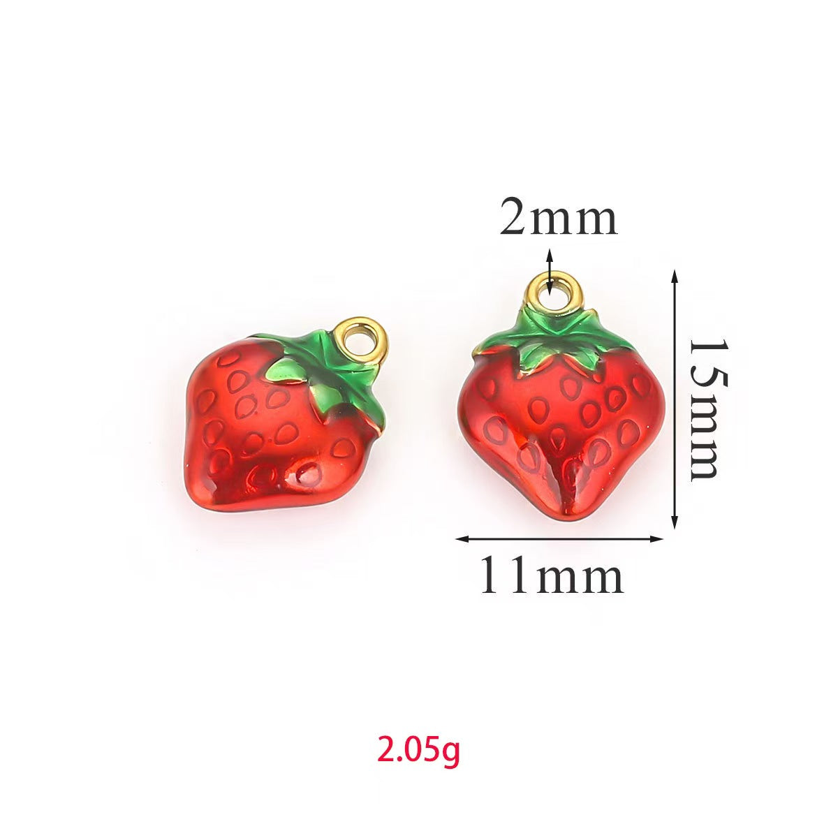 Stainless steel delicate and cute pendant, enamel oil - dripping process, handmade DIY necklace and bracelet, popular jewelry pendant, 5 pieces