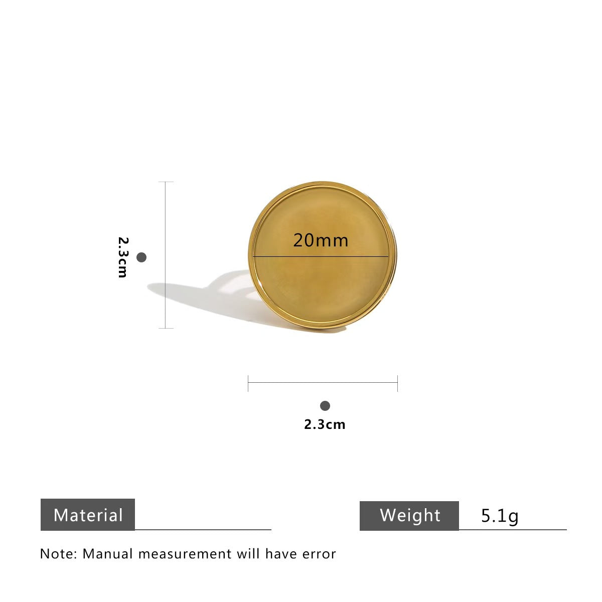 5 pieces of DIY ring jewelry accessories, including gold - plated stainless - steel adjustable rings, oval - shaped time - gem tray bases